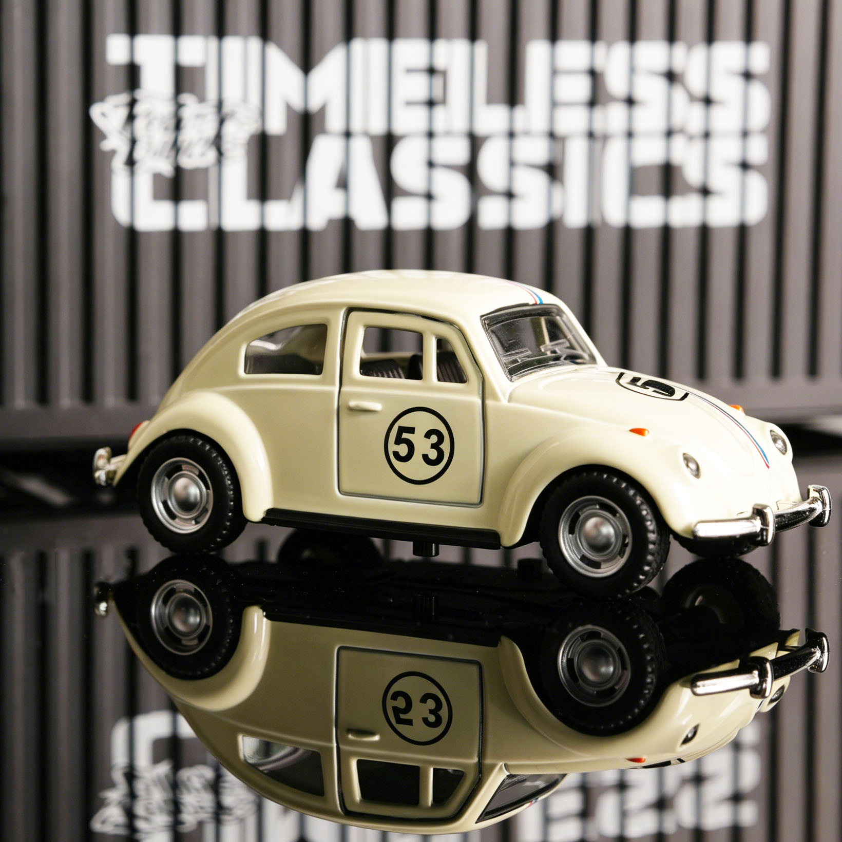 Kids Toys Young - 1:32 White No.53 Beetle Diecast Race