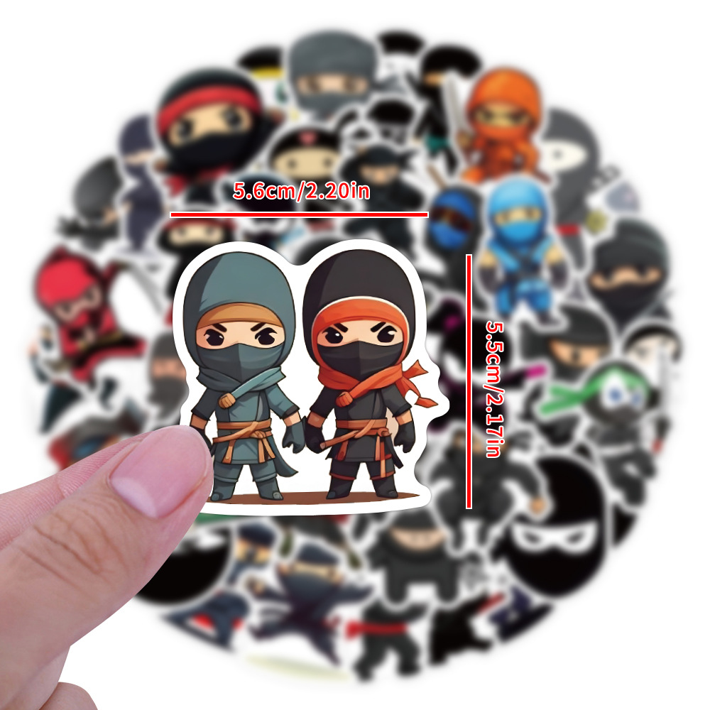 60PCS Ninja Samurai Cartoon Im - огляд і ціна Kids Toys Cartoon Images
