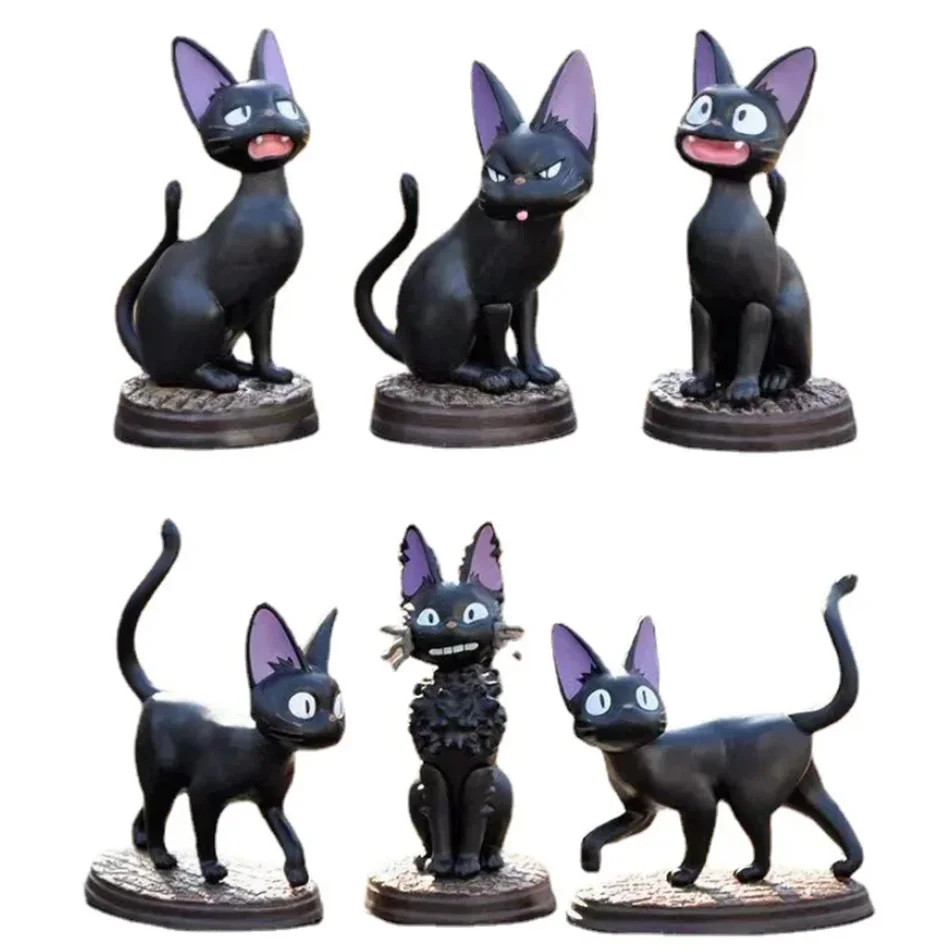 6pcs/set Cartoon Black Cat Jij - огляд і ціна Kids Toys Jiji
