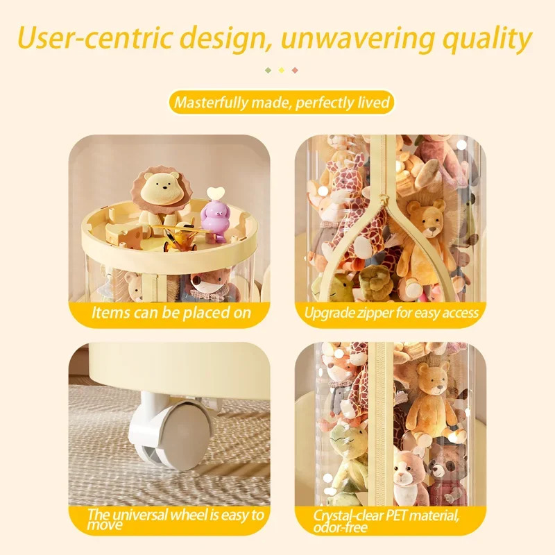 Transparent Doll Storage Box P - огляд і ціна Kids Zipper Toys