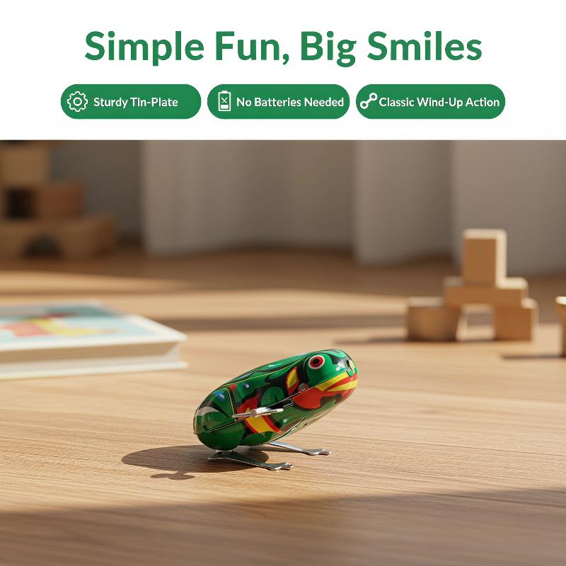 Vintage Tin Jumping Frog Toy 1 - огляд і ціна Kids Toys Vintage