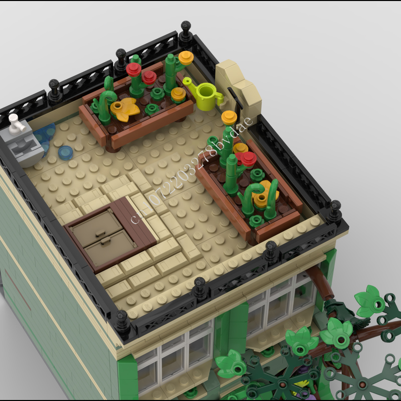1098PCS Plant Shop MOC streetv - огляд і ціна Kids Toys Shop