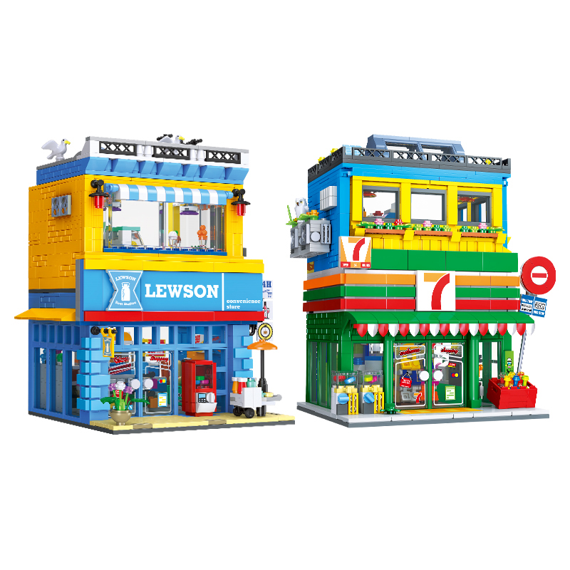 1263+PCS Street Scene Convenie - огляд і ціна Kids Toys Stores