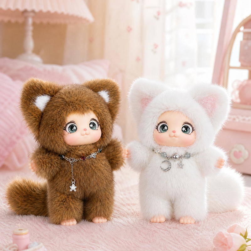 18cm New Cute Family Fox Plush - огляд і ціна Kids Toys Animal