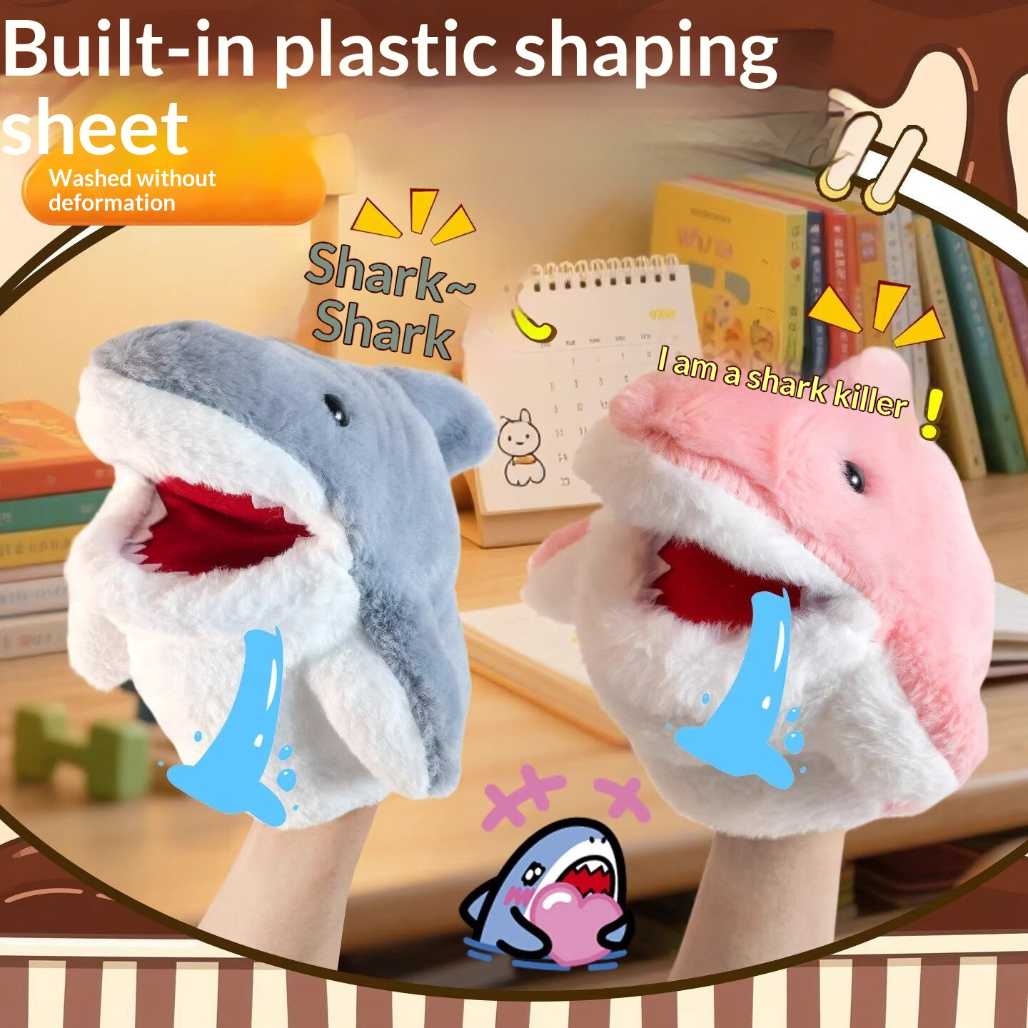 Shark Hand Puppet Plush Shark  - огляд і ціна Kids Toys Young