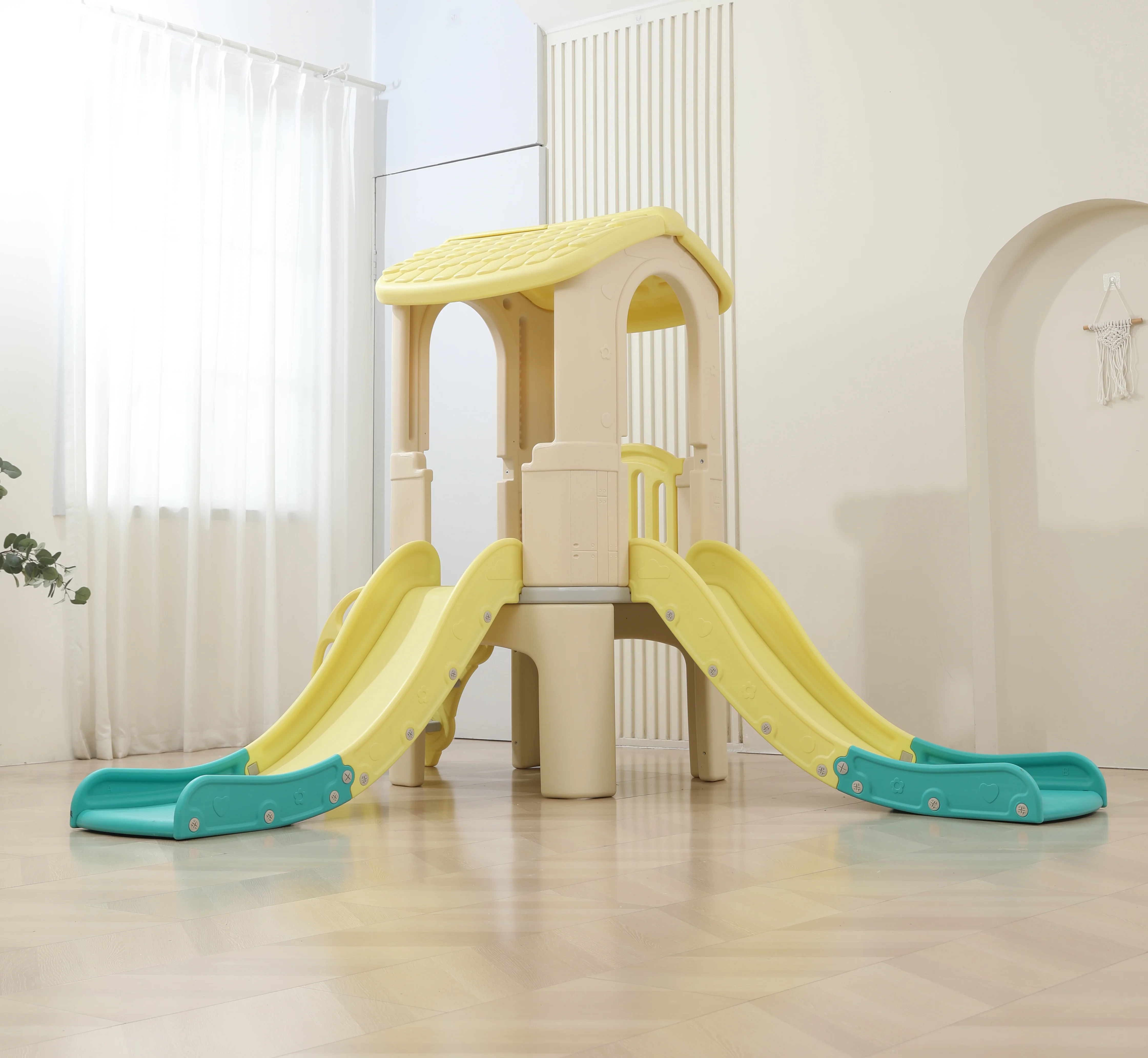 Large Indoor Playhouse Double  - огляд і ціна Kids Toys Mall