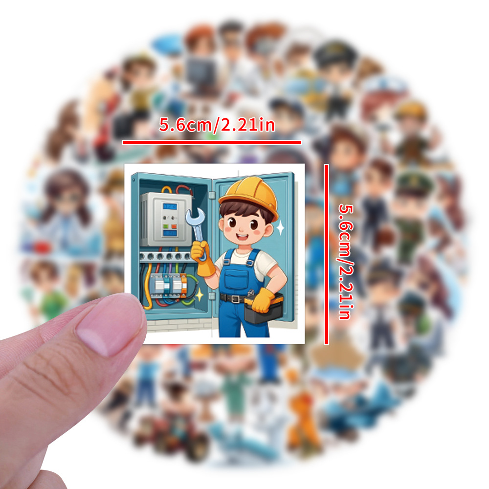 60PCS Career Work Career Stick - огляд і ціна Kids Toys Cartoon Images