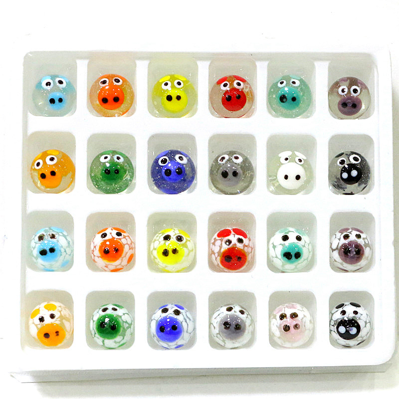 24Pcs Cute Rare Glass Marbles  - огляд і ціна Kids Toys Cartoon Images