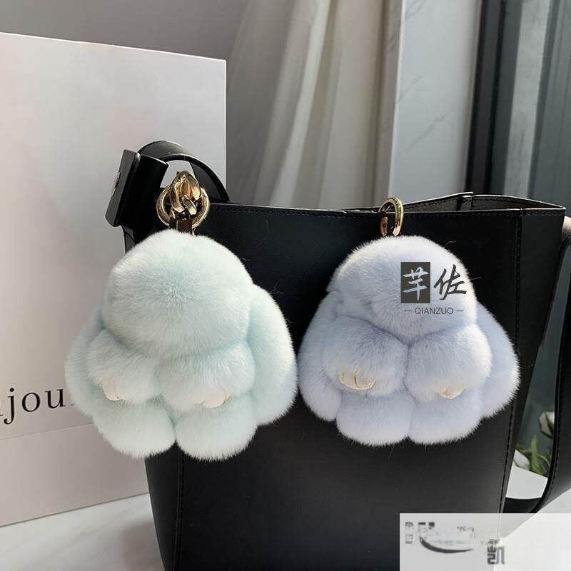 Plush Toy Rabbit Fur Bag Charm - огляд і ціна Kids Toys Mall