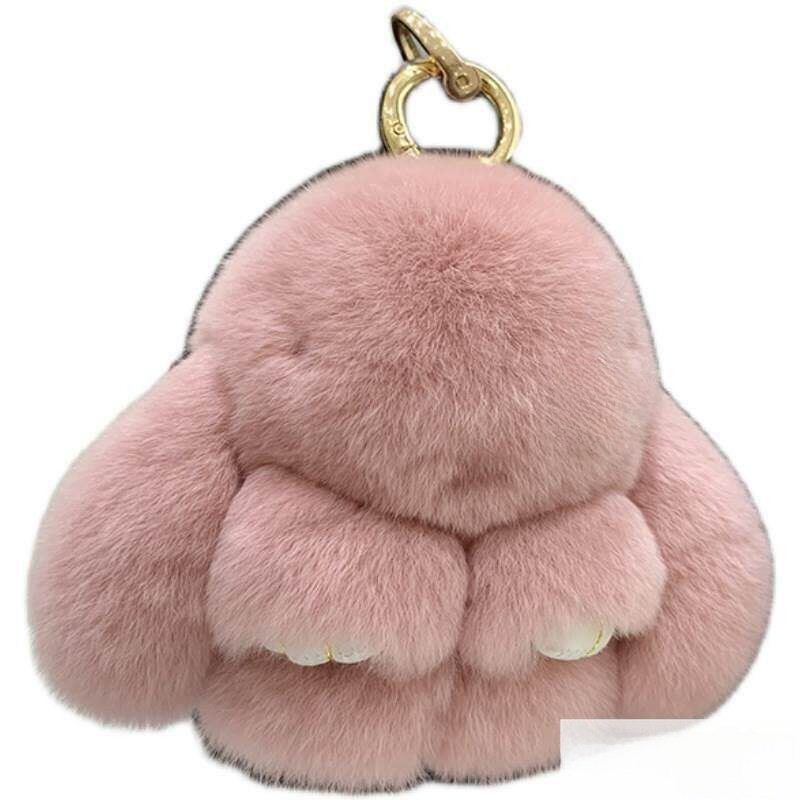 Plush Toy Rabbit Fur Bag Charm - огляд і ціна Kids Toys Mall