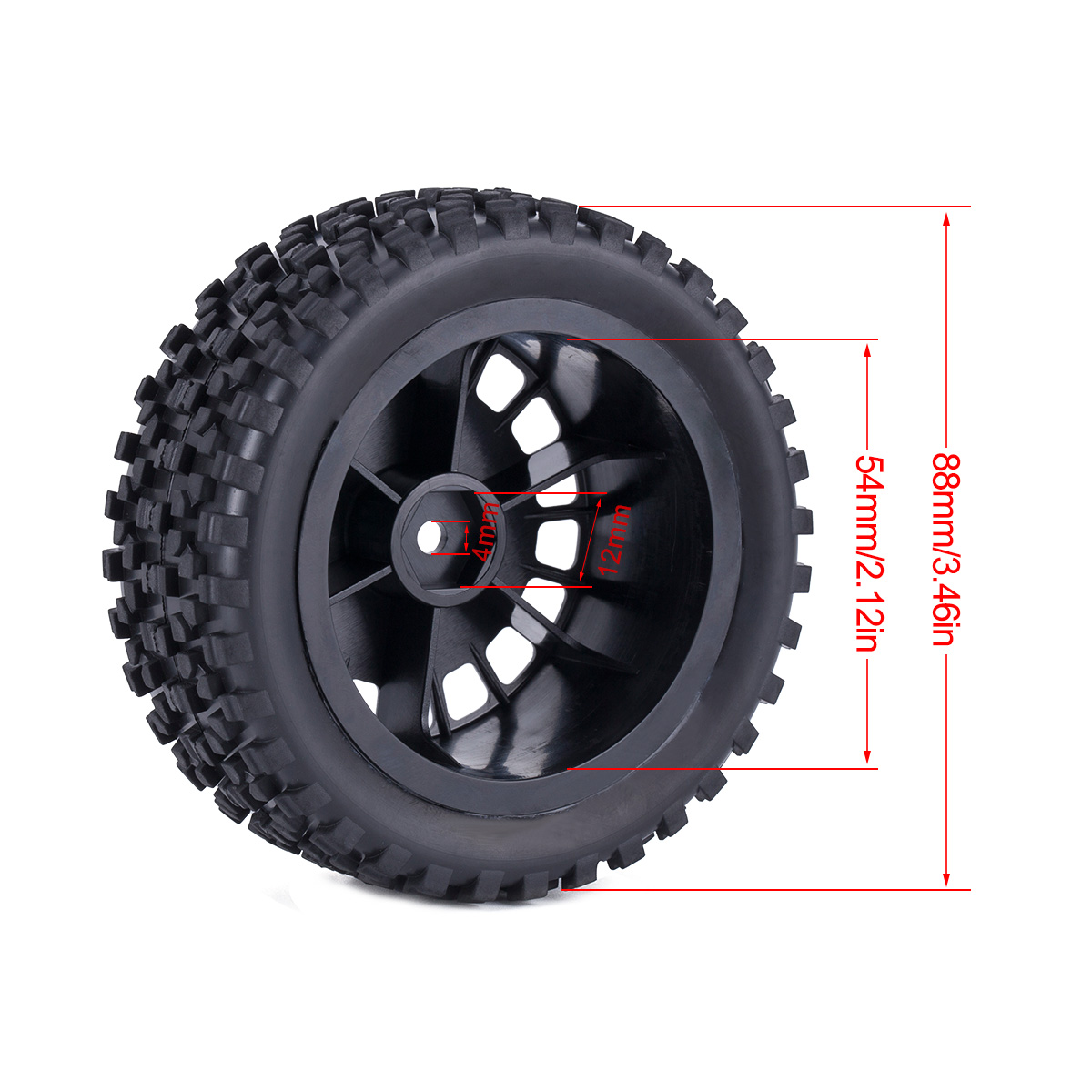 Rc Rally Tires for 1/10 Wltoys - огляд і ціна Tamiya Model Rc Car
