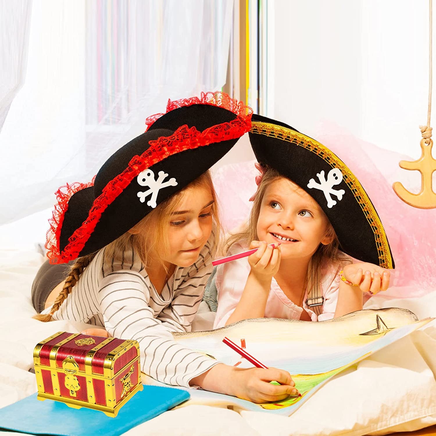 Pirate Treasure Chest Decorati - огляд і ціна Kids Toys Vintage