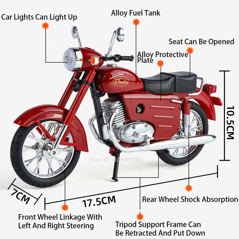 1:10 Scale XF250 Motorcycle Mo - огляд і ціна Kids Toys Under $10