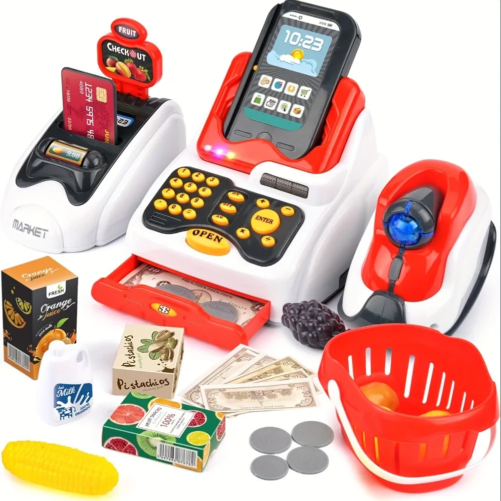 33PCS Toy Cash Register for Ki - огляд і ціна Kids Toys Shop