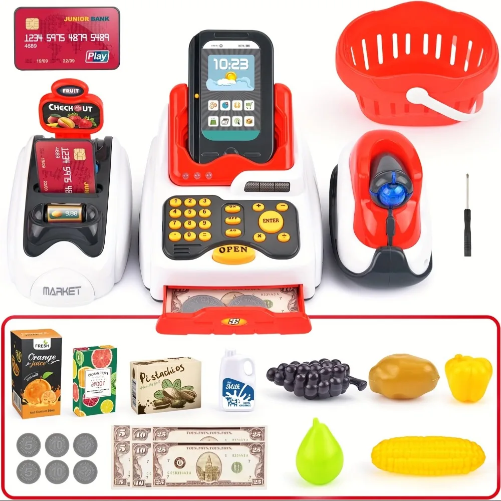 33PCS Toy Cash Register for Ki - огляд і ціна Kids Toys Shop